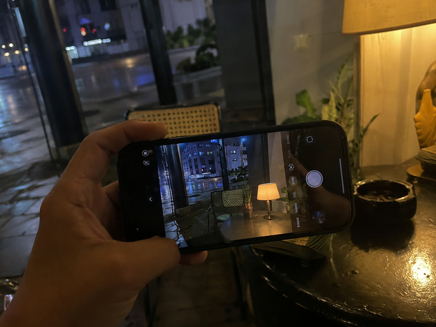 Shooting cinematic phone footage at night